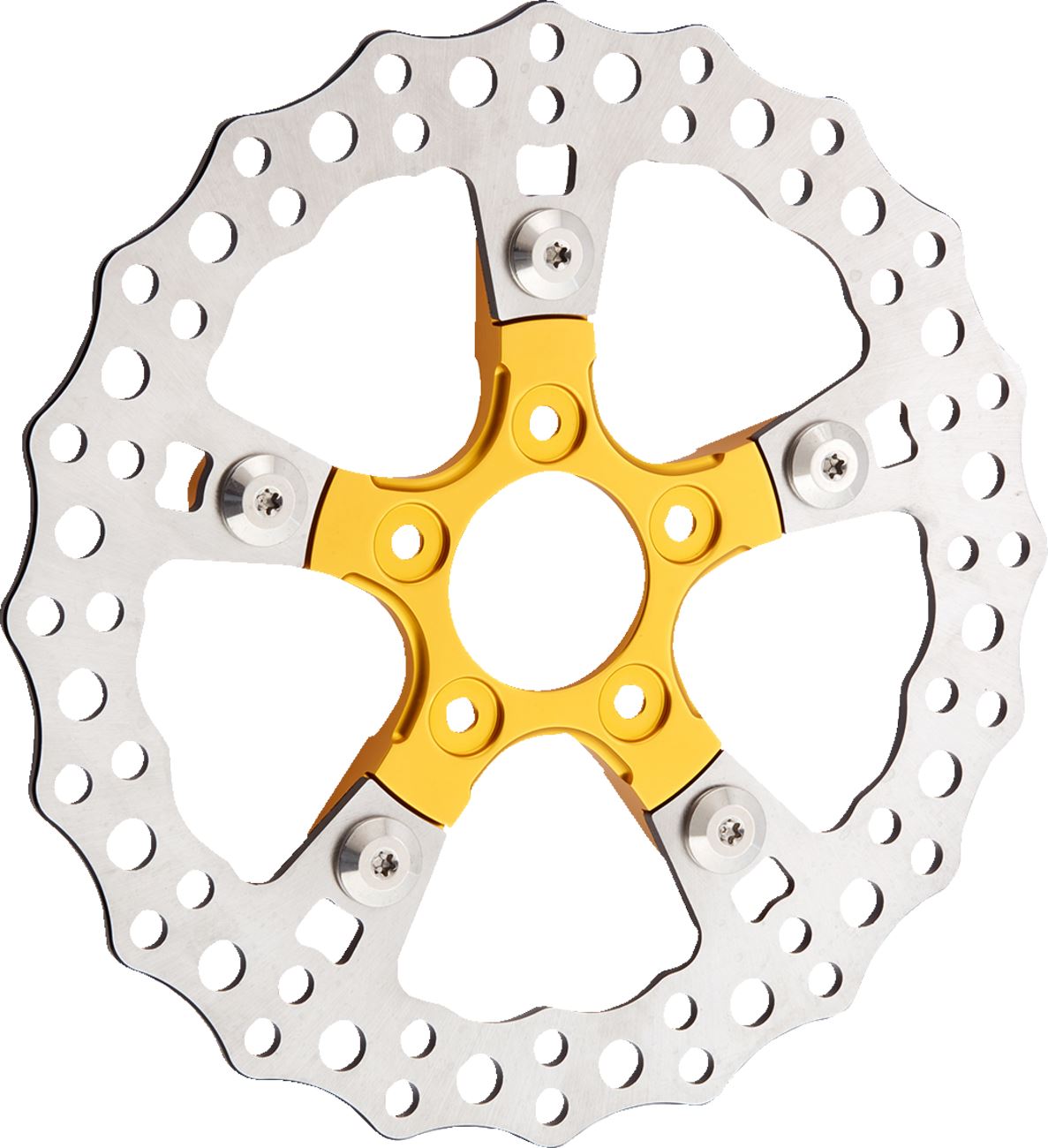 Arlen Ness Brake Rotor Mount Aluminum Gold Wheel Kit 33-105