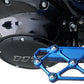 Arlen Ness Diamond Floorboards Blue Anodized Passenger CNC Machined Pair 410-060
