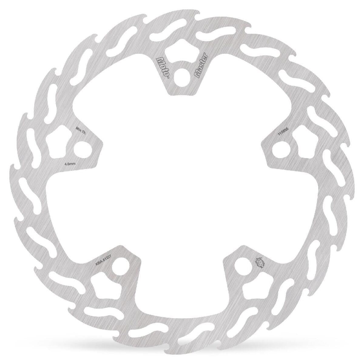 Moto-Master Flame Fixed Brake Rotor For Harley FLHX 1923 2021-2025 Silver 110895