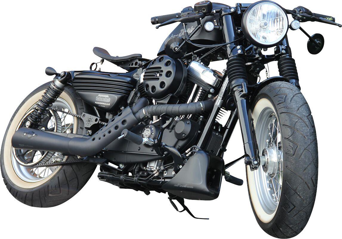 Cult Werk Spoiler Bobber For Harley Davidson XL 1200 X 1986-2022 Black HD-SPO070