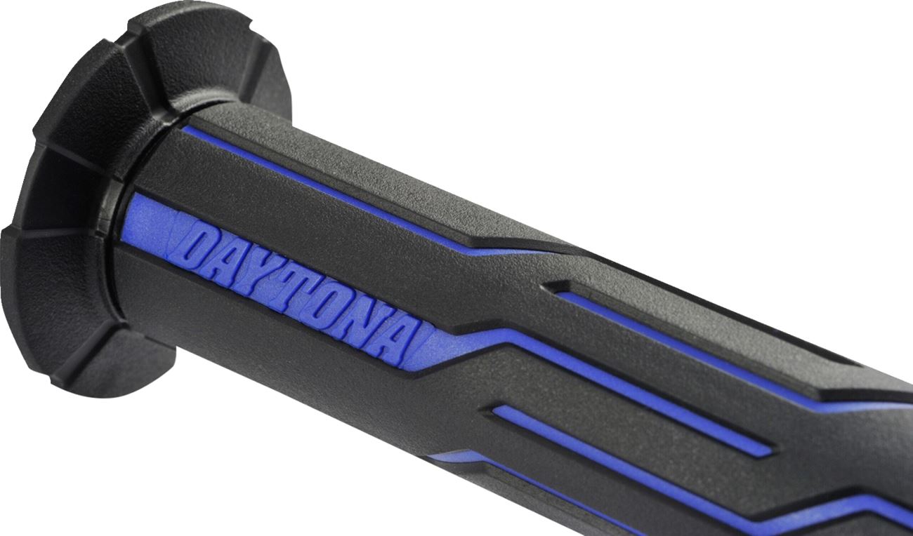 Daytona GRIPPYGRIP GGD-Line Grip Open Blue Fits 7/8 Handlebar Grips Pair 88659