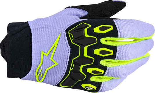 ALPINESTARS Youth Full Bore V2 Gloves PURPLE/YELLOW 2025 Model