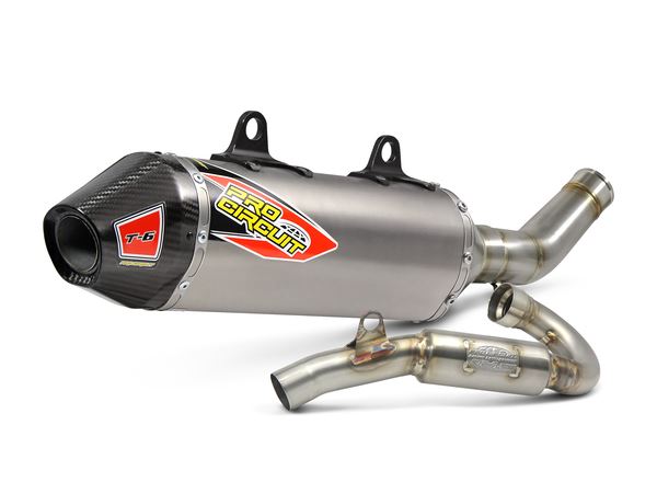 Pro Circuit T-6 Euro Exhaust System SS/TI/CF For Husqvarna FC 450 17-18 0161745H