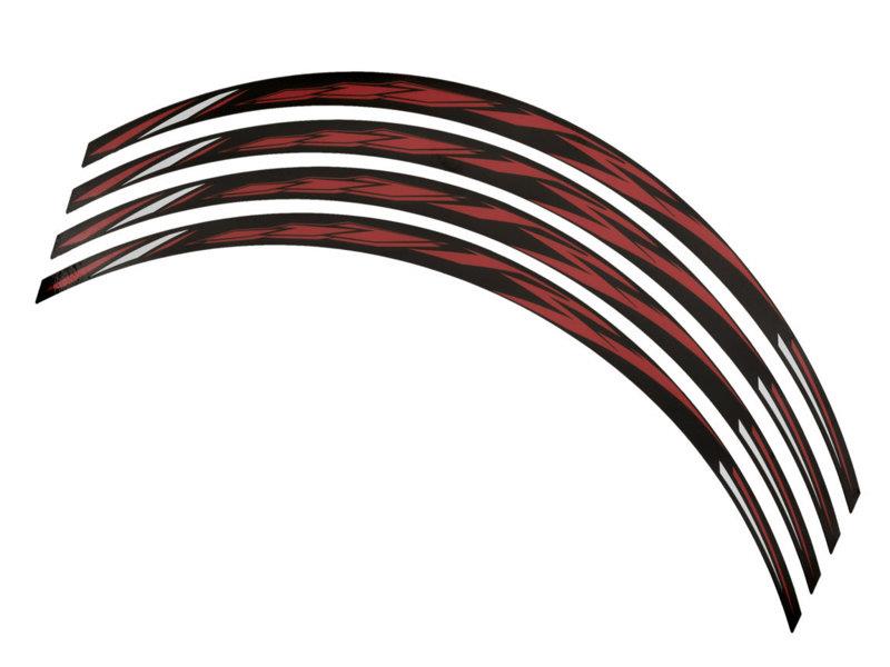 PUIG R1 Rim Stickers Red Universal 5123R