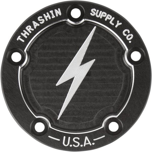 Thrashin Supply Co. Points Cover For Harley FLHX 1750 1996-2017 Black TSC-3026-4