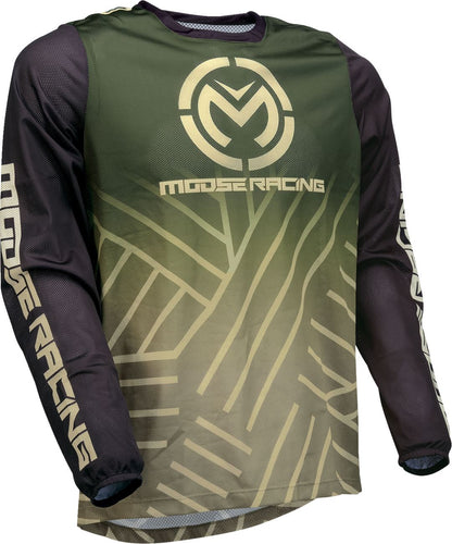 Moose Racing Soft-Goods Jersey Sahara Green/Black 24 Model