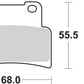 Sbs HS Street Excel Sintered Front Brake Pads For Aprilia SL 900 2006-2024 844HS