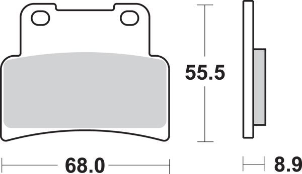 Sbs HS Street Excel Sintered Front Brake Pads For Aprilia SL 900 2006-2024 844HS