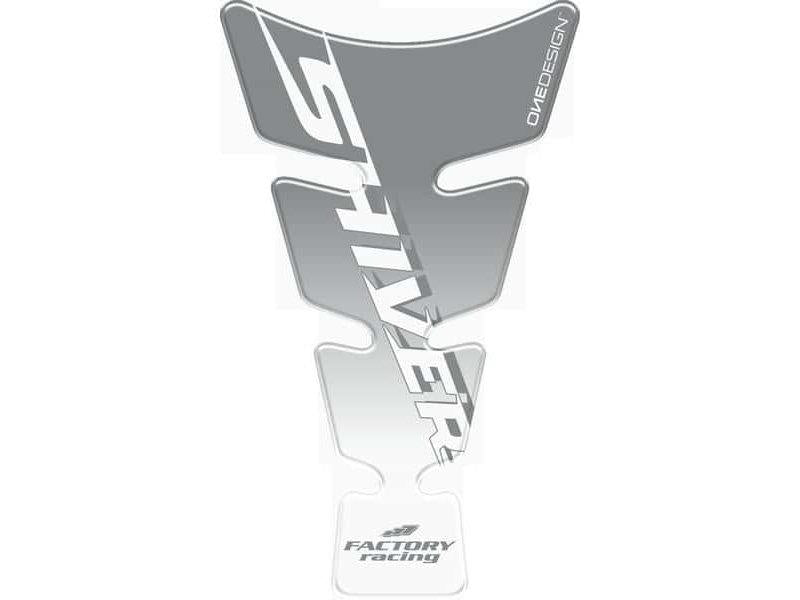 Puig Spirit Tank Pad With Model Logo Silver 9854N
