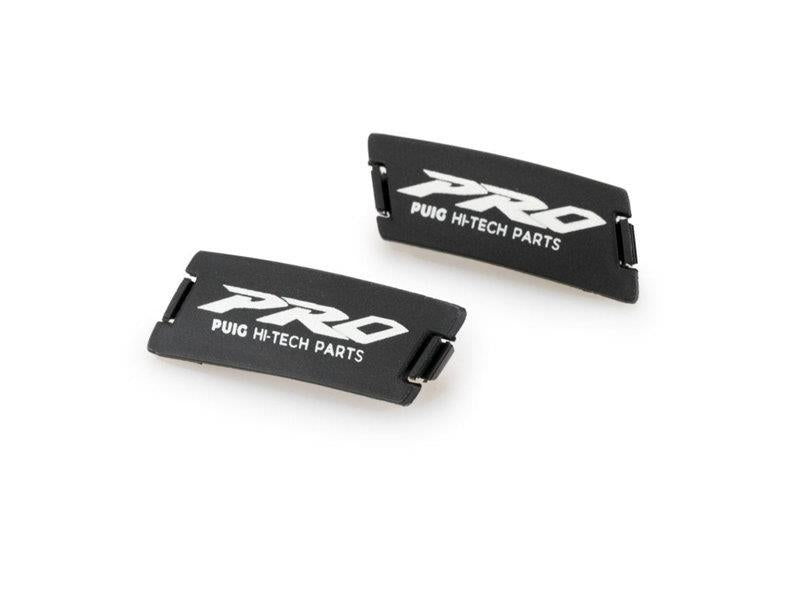 PUIG Set of Caps w/ Logo For Frame Sliders Pro 2.0 Black Universal 20873N