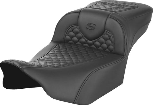 Saddlemen Scallop Stitch Roadsofa Saddlehyde Seat Extended Reach Without Backrest For Harley Davidson FLTRXSE 1977 ABS 23-24 823-07-20900