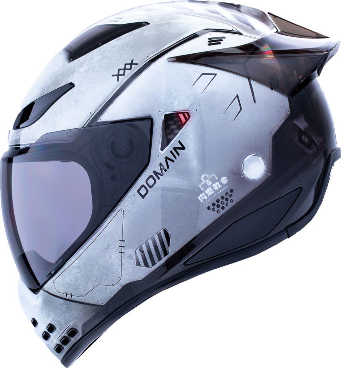 ICON Domain™ Future Proof Gray Motorcycle Helmet