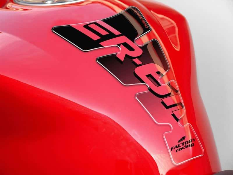 PUIG Spirit Tank Pad w/ Model Logo Black for Kawasaki ER6-N 05-16 4327N