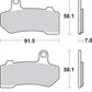 Sbs Sintered Metal Harley/Buell Brake Pads For Harley RH 975 2006-2023 830H.HS