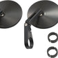 Daytona Bar End Mirror 30mm Clamp Black Side View Short D-MIRROR-10 89816