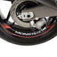 Puig Wheel Rim Stickers Red 20533O