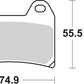 Sbs DC Racing Dual Carbon Brake Pads For Ducati 848 1997-2014 Carbon 706DC