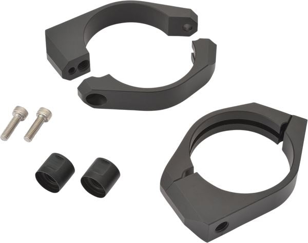 Daytona Fork Clamp Kit 53mm CNC Aluminum ECE Approved Black Mounting Bracket 89862