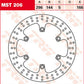 Trw Round Fixed Brake Rotor 250-299mm For Honda NT 700 V 1987-2016 Steel MST206