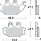 Sbs SI Offroad Sintered Brake Pads For Kymco MXU 300 R 2x4 2004-2019 810SI