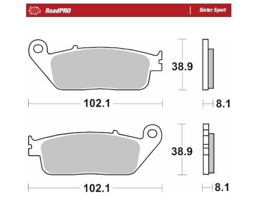 Moto-Master RoadPRO Sinter Scooter For Honda NSS 750 1988-2026 402505