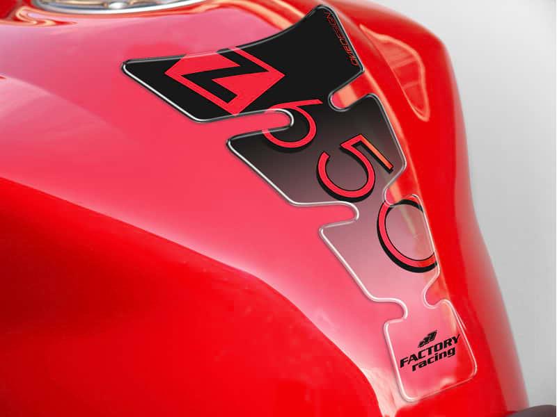 PUIG Spirit Tank Pad w/ Model Logo Black for Kawasaki Z650 17-18 9306N