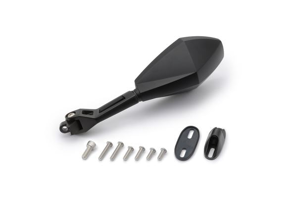 Daytona Black Side View Fairing Set Left ECE Approved Aluminum ABS Mirror 80717
