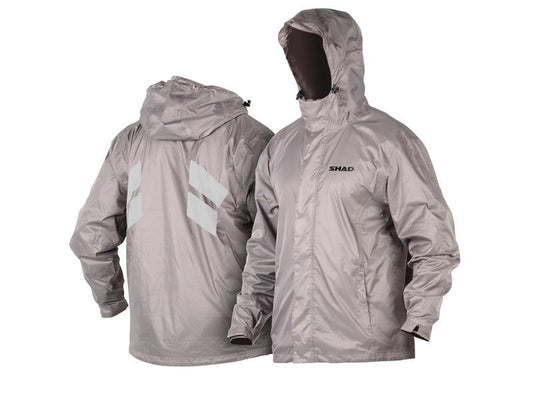 SHAD 100% Waterproof Silver Rain Jacket - Large X0SR55L