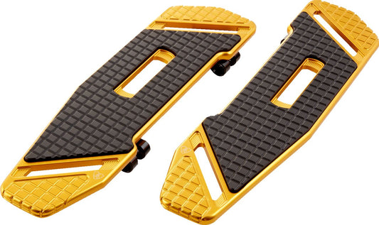 Arlen Ness SpeedLiner Floorboards Gold Aluminum For HD FLHTC 1584 82-10 410-035