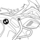 PUIG Chassis Cap Black for BMW R1200 GS 13-18 3521N