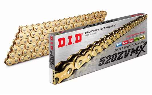 DID Drive Chain 520 ZVMX Gold Rivet ZVMX Series 98 L 4525516330145