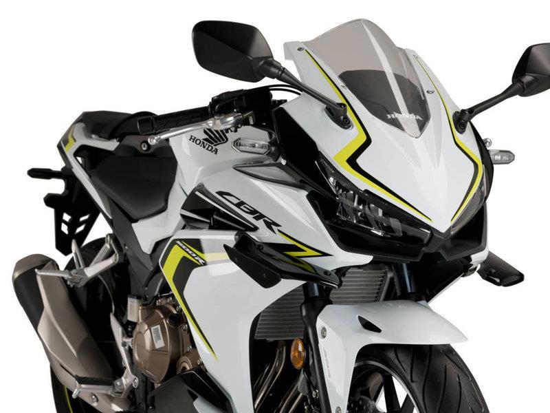 PUIG Sport Downforce Spoilers Black for Honda CBR500 R 19-23 3614N