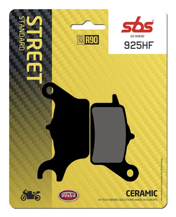 Sbs HF Street Ceramic Organic Brake Pads For Kawasaki Z 125 2017-2020 925HF