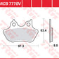 Trw SV Series Sindered Brake Pads For Harley FLHRSE4 1800 2000-2008 MCB777SV