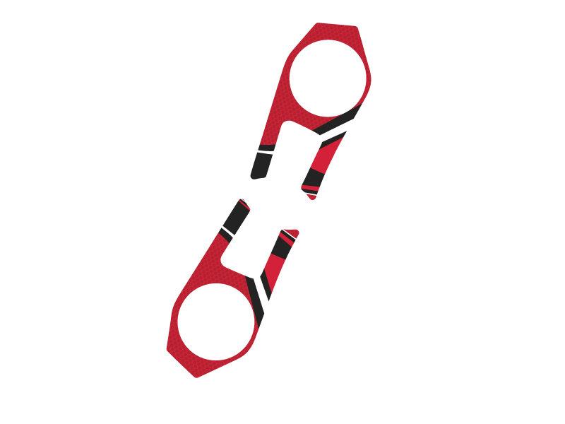PUIG Radikal Yoke Protector Red for Kawasaki ZX-6R 636 09-16 6948R