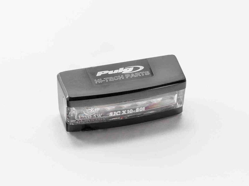 PUIG Aluminium LED Number Plate Light Black Universal 5565N