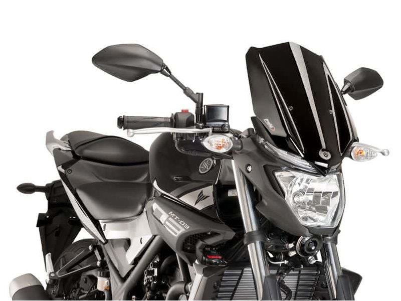 PUIG New Generation Touring Screen Black for Yamaha MT-03 16-19 8932N