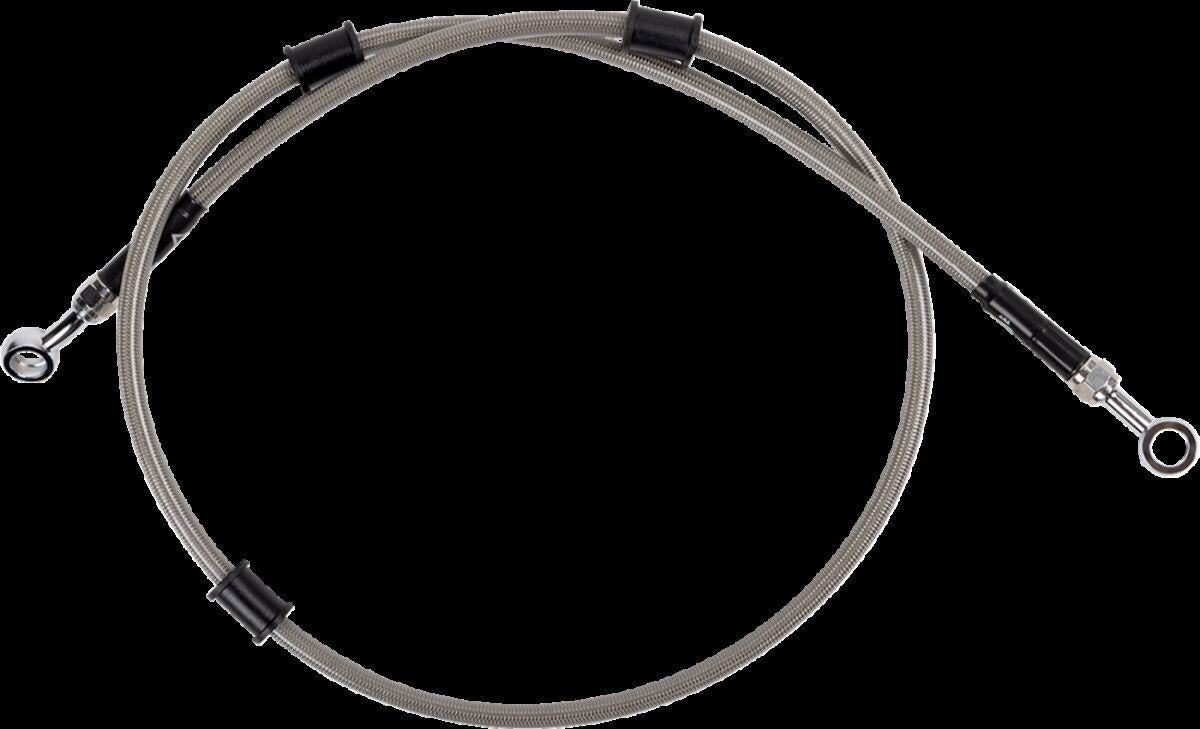 Moose Offroad Braided Brake Line For Yamaha XT 250 2008-2025 Y01-1-023/P-CL