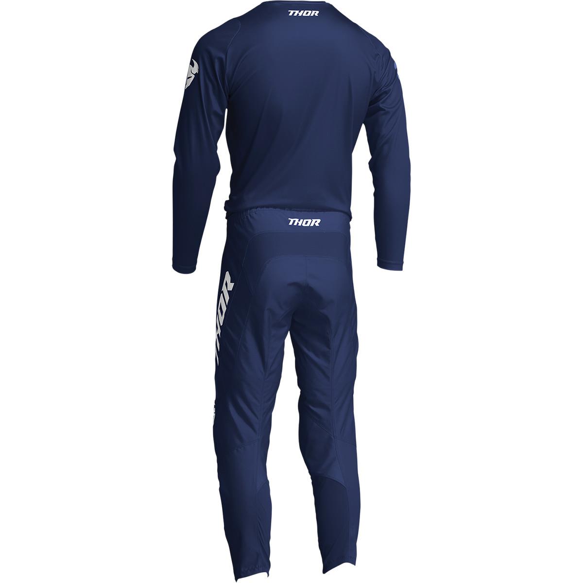 THOR Youth Sector Minimal MX Motorcross Jersey Navy 2023 Model