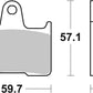 Sbs HLS Street Excel Sintered Rear Brake Pads For Harley XL 1200 X 14-22 715H.LS
