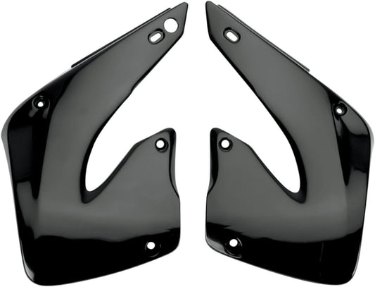 UFO RADIATOR COVERS HONDA CR125/250 BLACK HO03664-001