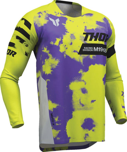 THOR Youth Launchmode Bleach Jersey Purple/Yellow