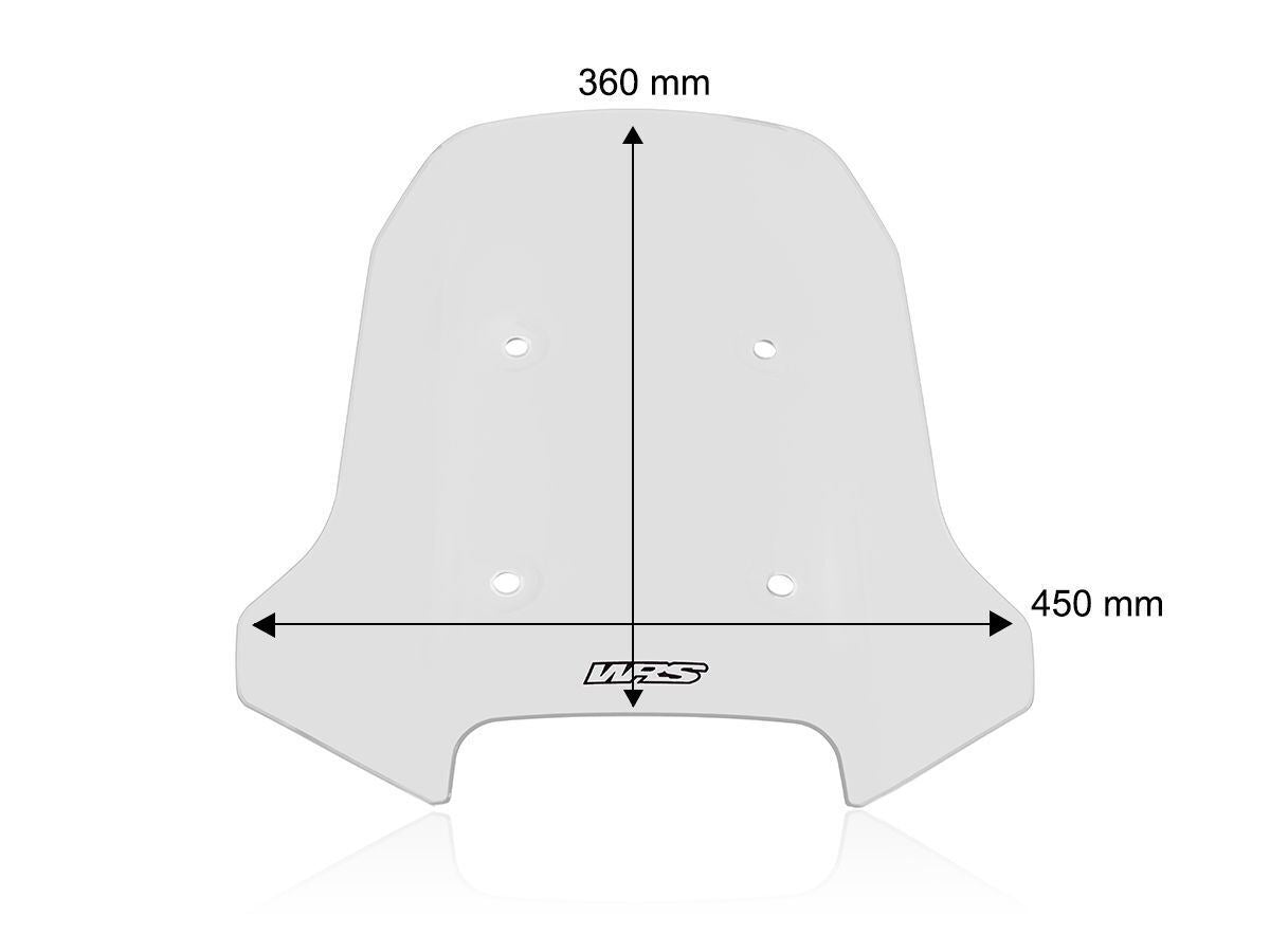 WRS Windscreen Touring For CFMOTO 450MT Clear Cf005t