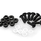 PUIG Anodized Screen Screw Set w/ Nuts Blue Universal 0956A