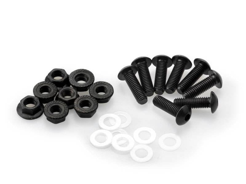 PUIG Anodized Screen Screw Set w/ Nuts Blue Universal 0956A