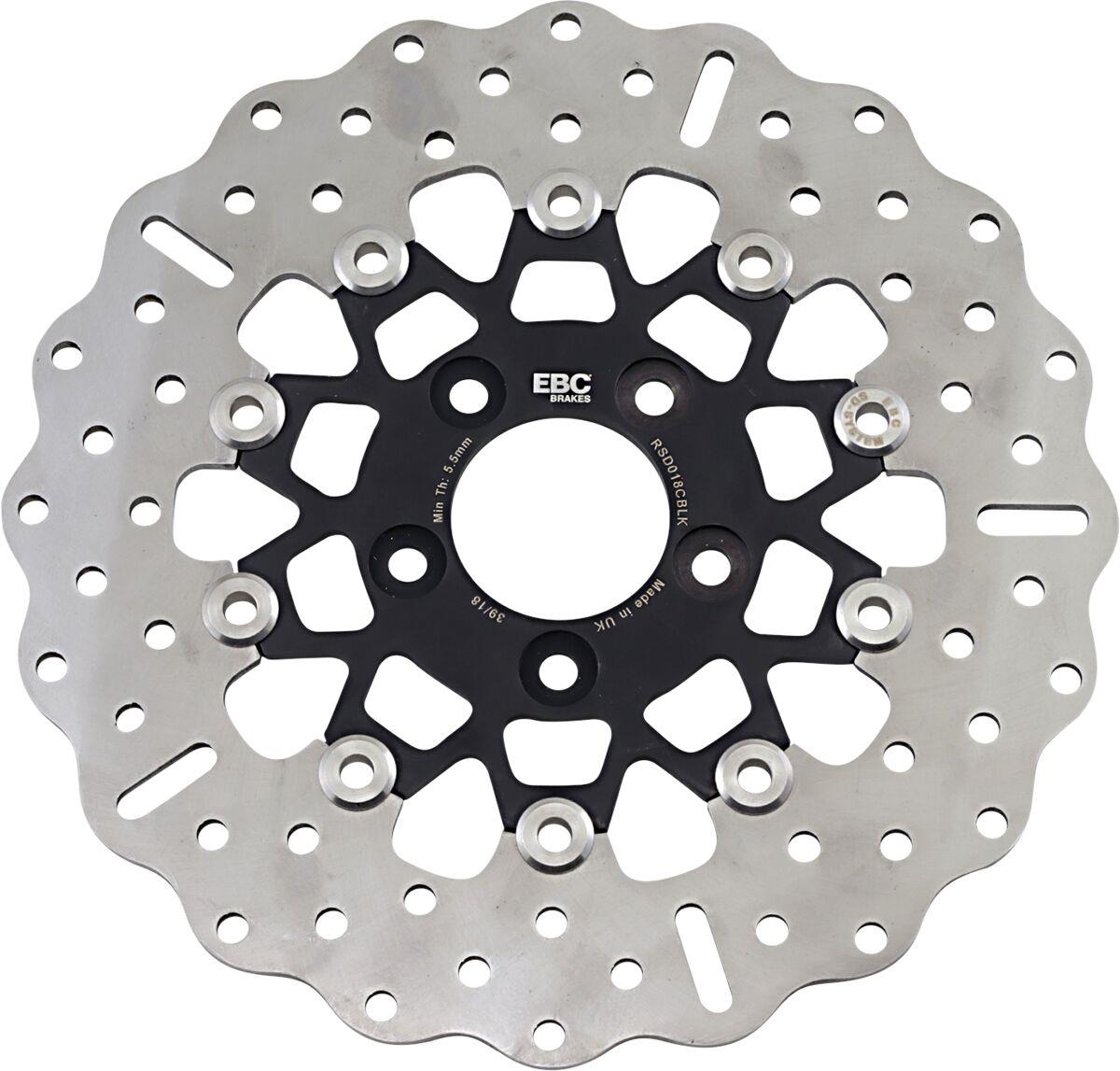 EBC Custom Rear Brake Rotor For Harley FLHCS 1868 2000-2024 RSD018CBLK