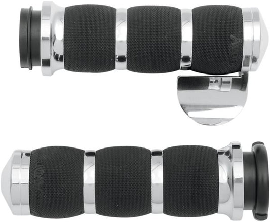 Avon Grips 3-Ring Air Cushioned Grips Harley FLFBS 1868 08-24 AIR-90-CH-FLY-B
