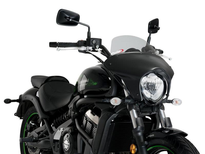 PUIG Batwing Touring Screen Light Smoke for Kawasaki Vulcan 650 S 15-25 21076H