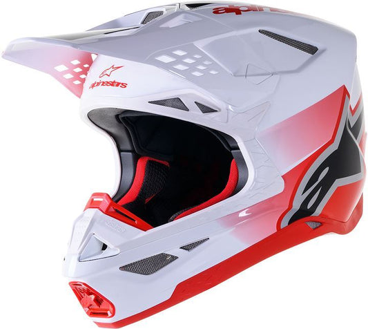 ALPINESTARS Supertech M10 Red & White Unite MX Helmet