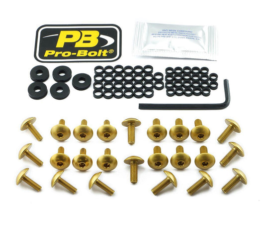 Pro Bolt Aluminium Fairing Bolt Kit For Kawasaki ZX-6 R 600 2009-2012 FKA175G